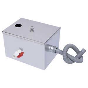 Commercial Grease Interceptor Grease Trap Stainless Under Sink Grease Trap US - Picture 1 of 12