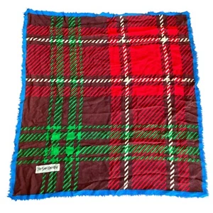 Vintage Yves Saint Laurent plaid wool scarf 70’ Aprox 32’x 34’ - Picture 1 of 12