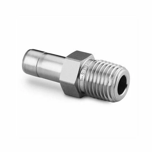  3/8" Tube x 1/4" MNPT  Monel (Alloy 400/R-405) Male Adapter Swagelok M-6-TA-1-4 - Image 1 of 1