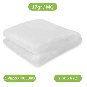 Telo Termico Protettivo Antigelo per Piante e Arbusti - 2 metri x 5 metri 17gr/m - Foto 1 di 1