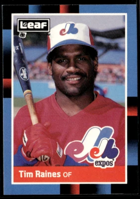 1988 Leaf #114 - Tim Raines  - Image 1 of 2