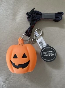 Bath & Body Works Pocketbac Pumpkin Lanyard Lights Up Jack-O-Lantern Halloween - Picture 1 of 5