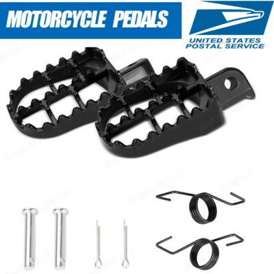2X Pedales para moto de cross grasa de aluminio para Yamaha PW50 PW80 TW200 Honda XR/CRF 50/70 Foto 1 de 4