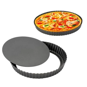 10 inch Tart Pans with Removable Bottom Non stick Fluted Quiche Pans Cake Pan... - Picture 1 of 6