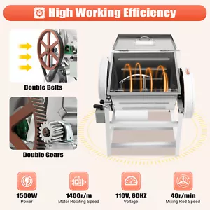 110V Dough Mixer 30 QT 1500W Commercial Electric Flour Meat Mixing Machine - Picture 1 of 22