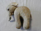 Alter Spielzeug Elefant - Strohfüllung - Glasaugen - beige - 23 cm - Vintage (A)