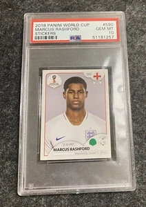 2018 PANINI WORLD CUP MARCUS RASHFORD #590 STICKER PSA 10 GEM MINT - Picture 1 of 2