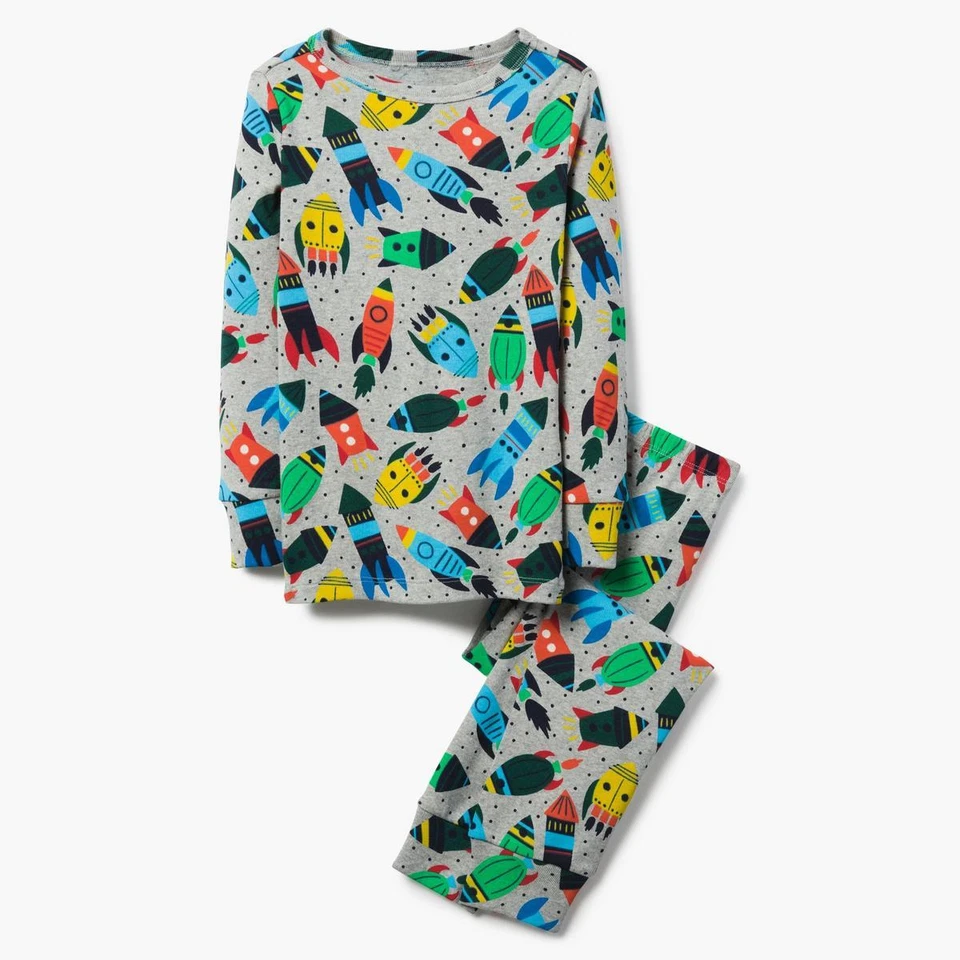 Nuevo con etiquetas Conjunto de pijama Gymboree Boys Rocket Gymmies pijama algodón talla 5 Foto 1 de 1