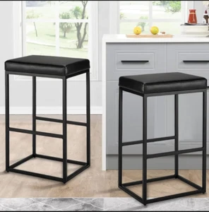 Counter Height Bar Stools,30 inch Bar Height Stools, SET of 2 - Picture 1 of 7