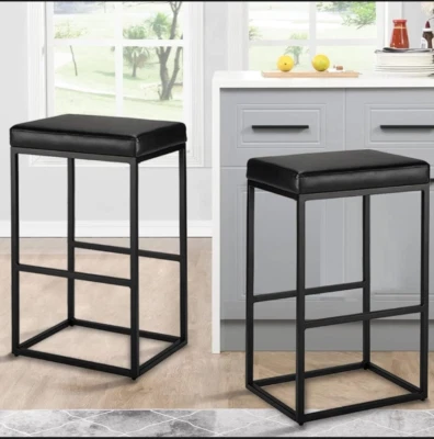 Counter Height Bar Stools,30 inch Bar Height Stools, SET of 2 - Image 1 of 4