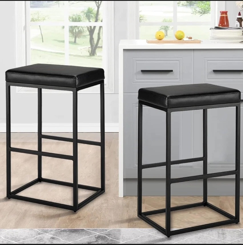Counter Height Bar Stools,30 inch Bar Height Stools, SET of 2 - Image 1 of 4