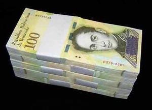 500 x Venezuela 100000 (100,000) Bolivares, 2017, UNC banknotes / 5 bundles - Picture 1 of 2