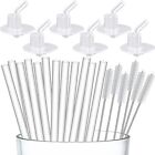 12-pack Replacement Straws for Thermos Funtainer 12 Ounce Bottle,Silicone Str...
