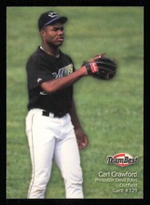 2000 Team Best Rookies #129 Carl Crawford Baseball Card - - Near Mint or Better