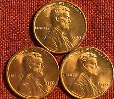 1970 P&D&S  Lincoln Memorial Cents Red BU From roll.