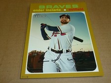 2020 Topps Heritage JUMBO GOLD 5 X 7 03/10 ENDER INCIARTE BRAVES #33