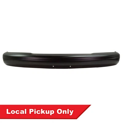 New Front Black Steel Bumper For 96-02 Chevrolet Express GMC Savana GM1002810 - Image 1 of 4