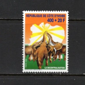 S0516 Elfenbeinküste 2002 Fauna Elefanten 1v. MNH - Bild 1 von 1