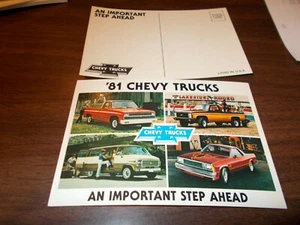 1981 Chevrolet Trucks Vintage Advertising Postcard - Picture 1 of 1