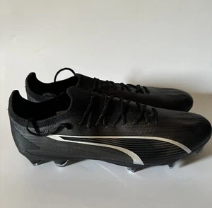 Puma Men’s 13 ULTRA ULTIMATE FG/AG Soccer Cleats Black-Asphalt 107311-02 NEW - Picture 1 of 8