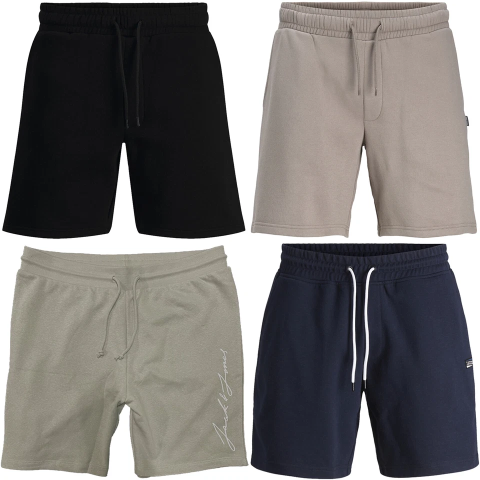 Jack Jones Herren Shorts Sweat Männer Jeans kurze Hose Sweat Sporthose Bermuda - Bild 1 von 1