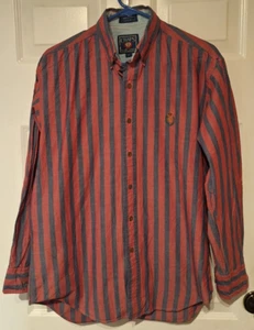 Vintage Ralph Lauren Chaps LS Knopfleiste gestreiftes Hemd Herren Größe M 100 % Baumwolle - Bild 1 von 6