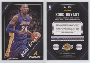 2013-14 Panini Pinnacle Red Artist Proof Kobe Bryant #108 HOF