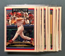 2006 Topps Philadelphia Phillies Baseball Cards - Pick Your Card