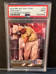 John Daly 1992 Pro Set PGA Tour Statistical Leader #179 PSA 9 Mint HOF POP 5 - Picture 1 of 2