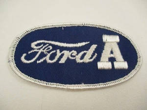 Ford Model A Blue and White Oval Embroidered Patch - Picture 1 of 3