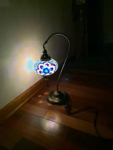 6" SWAN TURKISH MOSAIC LAMPS - Picture 1 of 92