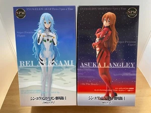 Evangelion NEON GENESIS Rei Ayanami Asuka Langley Sohryu Figure 2set SEGA Anime - Picture 1 of 11