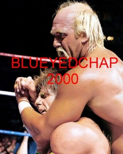 HULK HOGAN VS THE ULTIMATE WARRIOR  WRESTLER 8 X 10 WRESTLING PHOTO WWF WCW - Image 1 of 1