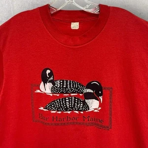 Vintage 80’s Common Loon ~ Bar Harbor, Maine Single Stitch T Shirt XL 22”x29” - Picture 1 of 10