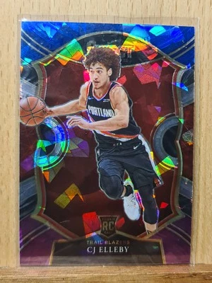 CJ Elleby #100 2020-21 Select Blue Purple Cracked Ice PRIZM Rookie A0227A - Image 1 of 2