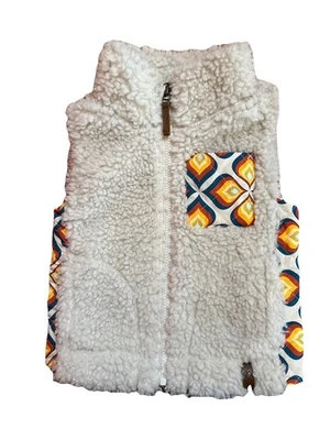 Chaleco Obermeyer Fuzzy Blanco Cálido Niños - Talla Pequeña Foto 1 de 4