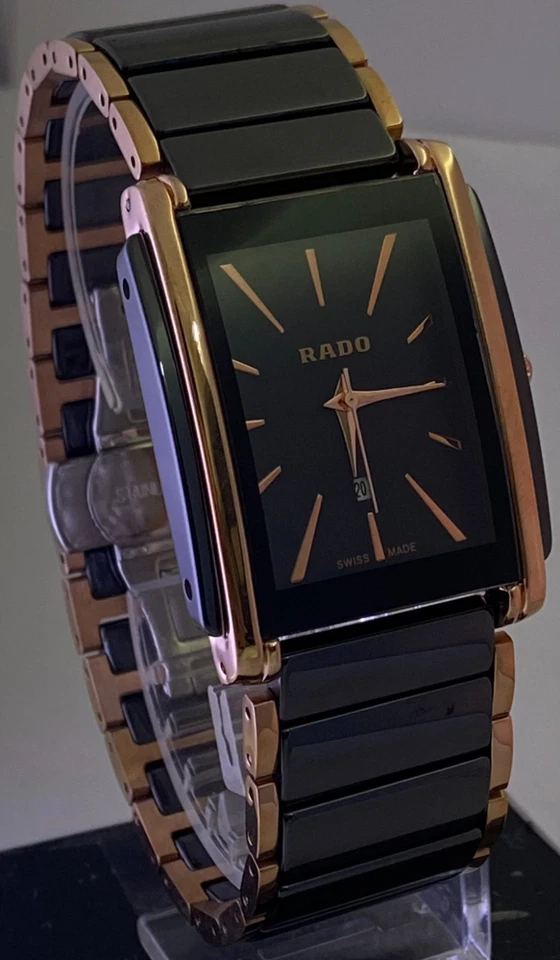 Reloj Pulsera Rado Integral Cerámica Dos Tonos Reacondicionado Muy Raro Hecho en Suiza Foto 1 de 4