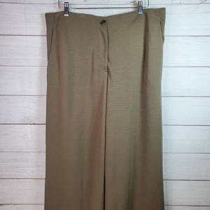 COS Women Wide Leg Trouser Pants Size Large Brown NWT Button Closure  - Picture 1 of 9