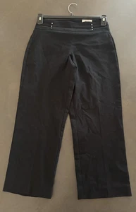 Women's capri pants Tummy Control Ankle Pants Deep Black capri XS - Picture 1 of 11