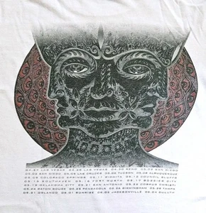 Vintage Y2K Tool 10,000 Days Tour Three Face T Shirt Los Angeles CA Small Medium - Picture 1 of 10