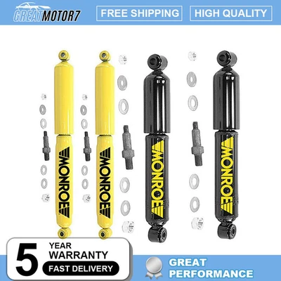 Front + Rear Shock Absorber Monroe for Chevy P20 4.8L 1975-1989 Foto 1 de 4