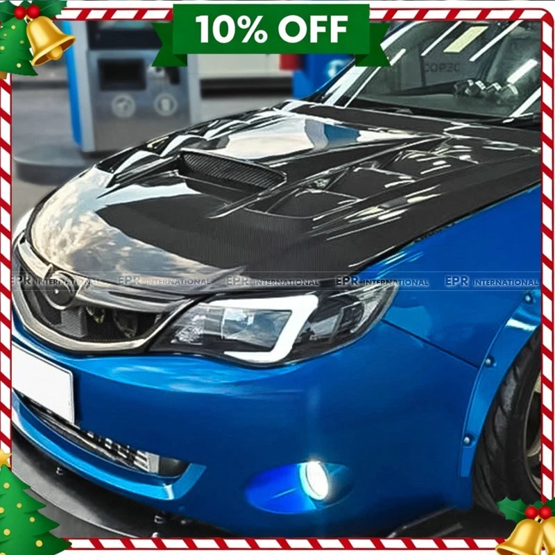 For Subaru 2008-2014 Impreza GRB GVB STI VRS Type Hood carbon fiber Foto 1 de 1