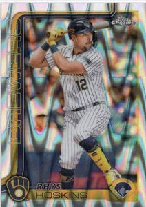 2025 Topps cromo #98 refractor de onda Rhys Hoskins - Imagen 1 de 2