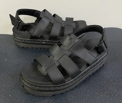Dr. Martens Sandals Womens Size 6 Yelena Black Adjustable Doc Shoes Chunky Heel - Image 1 of 4