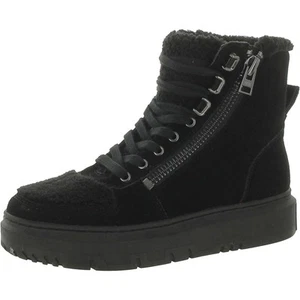 DKNY Womens Miri Black Suede High-Top Sneakers Shoes 7 Medium (B,M) BHFO 2337 - Picture 1 of 2