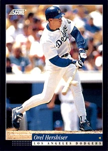 Orel Hershiser 1994 Score #102 Los Angeles Dodgers FREE SHIPPING AutographDen - Picture 1 of 2