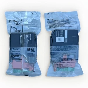 2 PACK Genuine Brother LC103BK XL Black Ink Cartridges Unknown Expiry NEW SEALED - Afbeelding 1 van 3