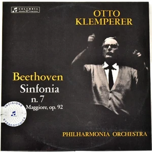 COLUMBIA SAXQ 7337 ITA 1961 BLUE-SILVER BEETHOVEN "Sinfonia No 7" Otto KLEMPERER - Imagen 1 de 3