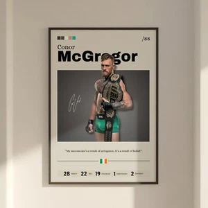 Conor McGregor Poster, MMA Legend Print Fan Geschenk, McGregor Druck, Kämpfer Poster - Bild 1 von 10