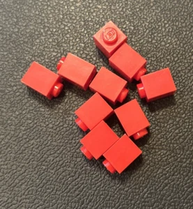 LEGO 1x1 Brick Part 3005 Lot 10 Red Replacement PIeces - Picture 1 of 1